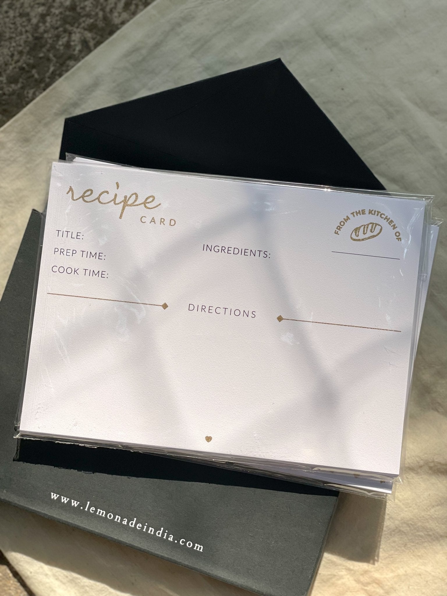 Personalized Recipe Cards Set - Set of 30 - From the Kitchen of - LemonadeHome