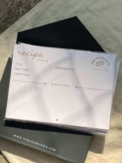 Personalized Recipe Cards Set - Set of 30 - From the Kitchen of - LemonadeHome