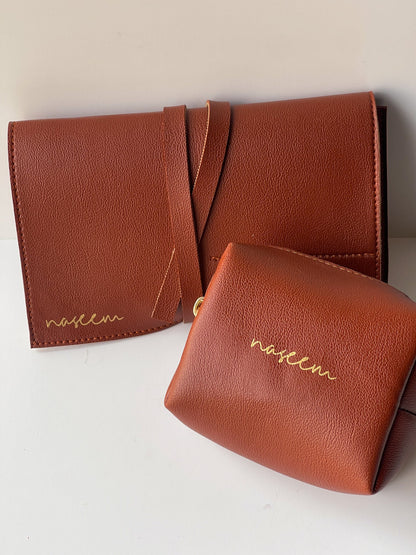 Personalized - Roll - up Organizer Set of 2 (Organizer + Pouch) - LemonadeLuxe Gifting