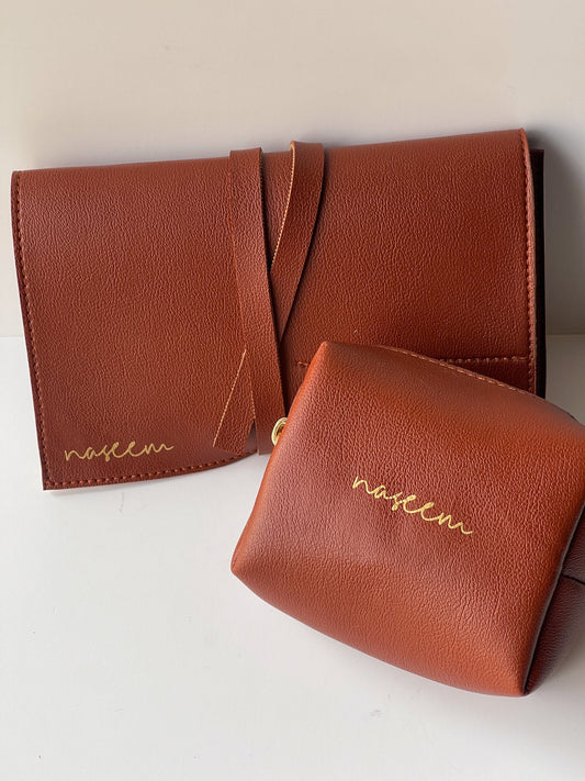 Personalized - Roll - up Organizer Set of 2 (Organizer + Pouch) - LemonadeLuxe Gifting