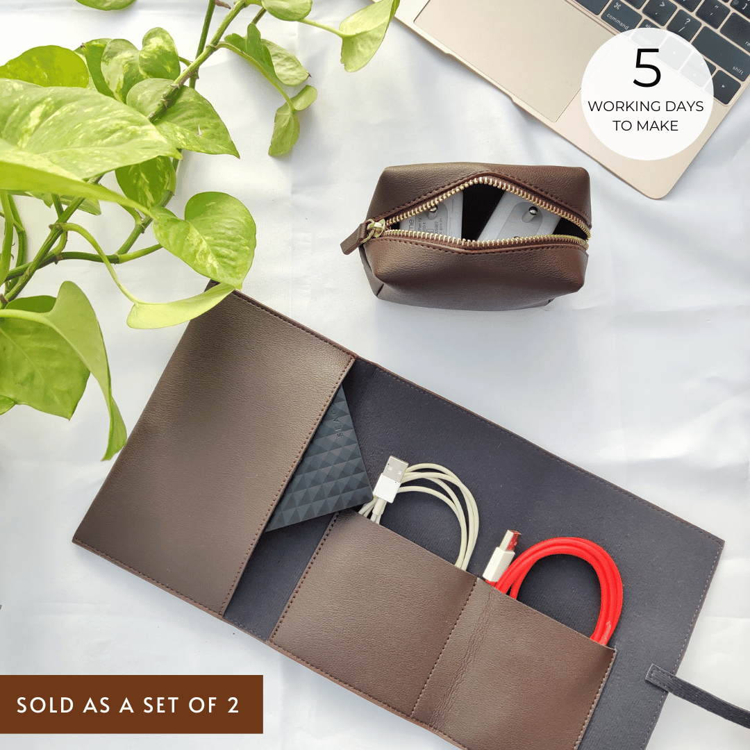 Personalized - Roll - up Organizer Set of 2 (Organizer + Pouch) - LemonadeLuxe Gifting