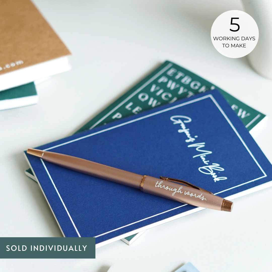 Personalized - Rose Gold Rollerball Pen - LemonadeStationery