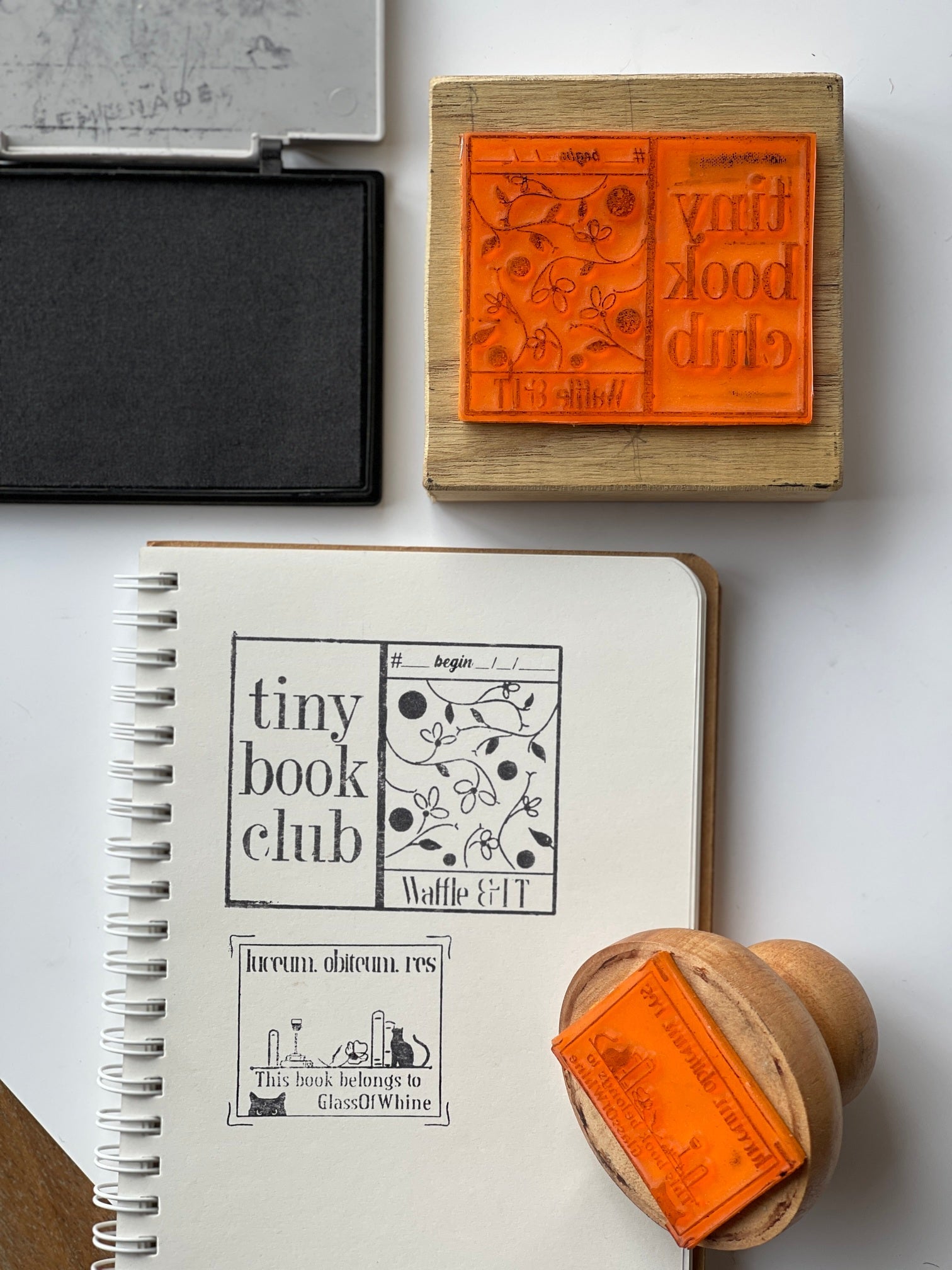 Personalized - Rubber/Ink Stamps with Wooden Handle - LemonadeCustom Stamps
