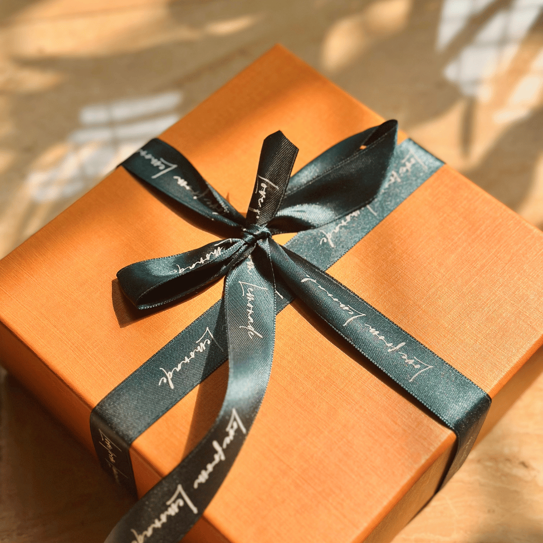 Personalized satin ribbon in vibrant colors for gifts, celebrations, and special events. Deep Teal - LemonadeStationery