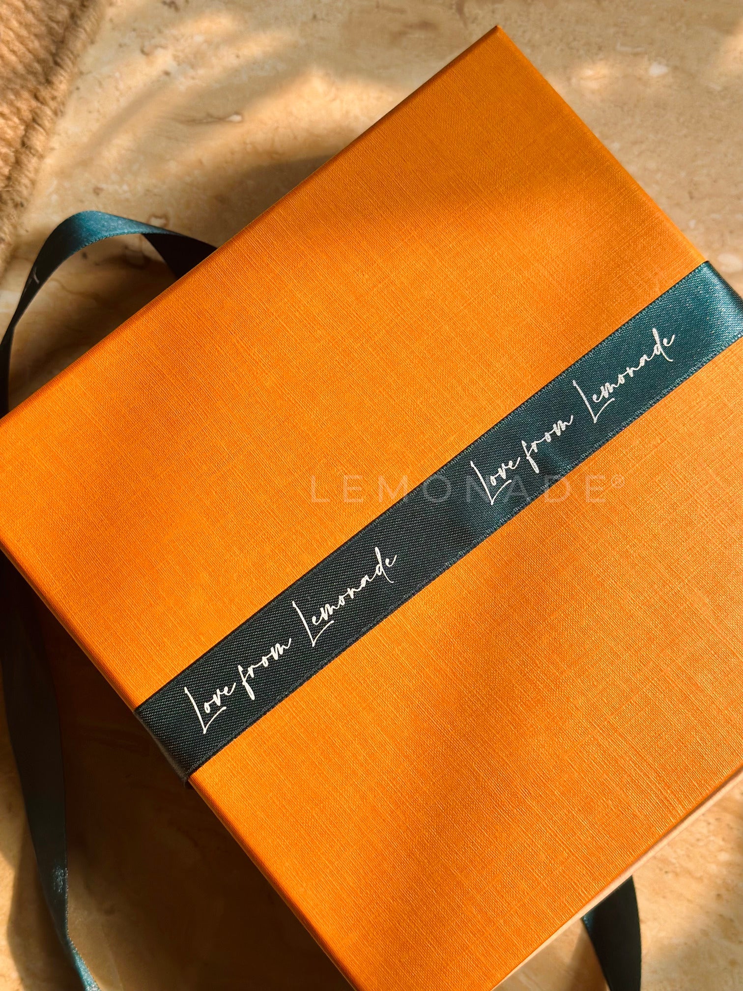 Personalized satin ribbon in vibrant colors for gifts, celebrations, and special events. Deep Teal - LemonadeStationery