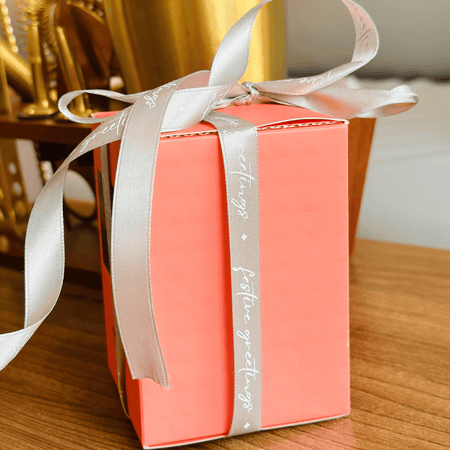 Personalized - Satin Ribbon - Silver - LemonadeLuxe Gifting