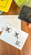 Personalized - Self Ink Cat Stamp - LemonadeCustom Stamps