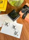 Personalized - Self Ink Cat Stamp - LemonadeCustom Stamps