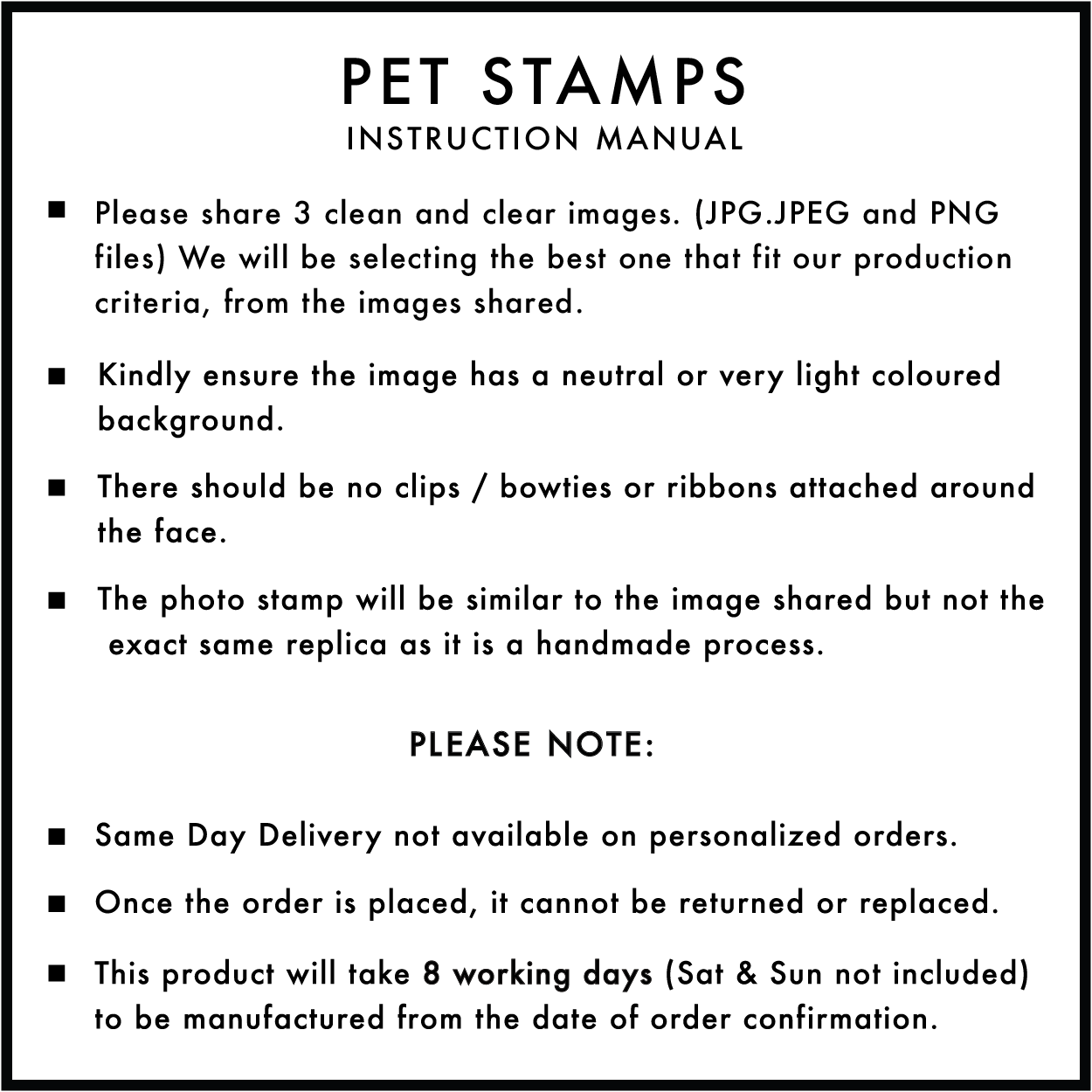 Personalized - Self Ink Pet Stamp - LemonadeCustom Stamps