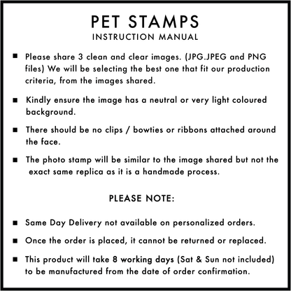 Personalized - Self Ink Pet Stamp - LemonadeCustom Stamps