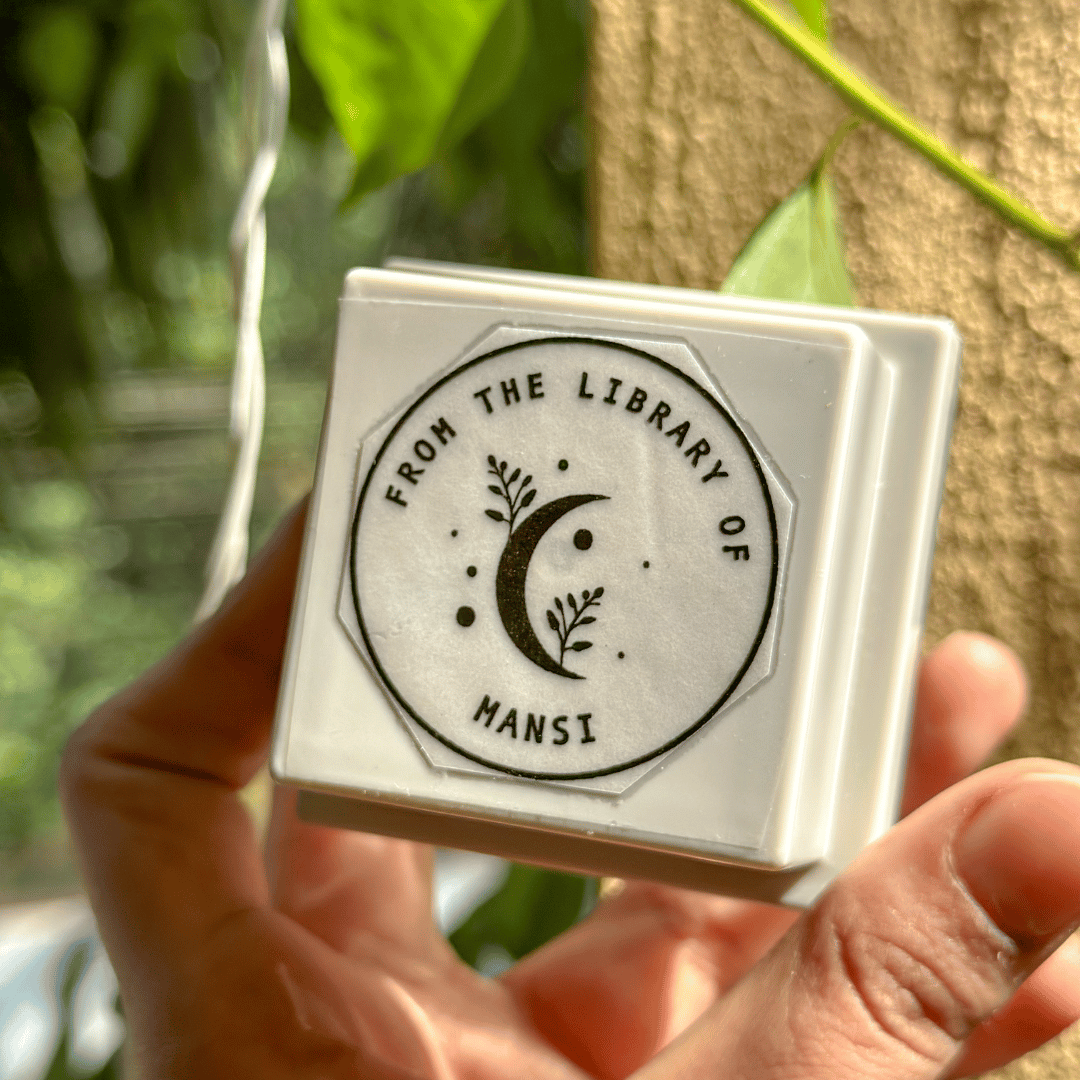 Personalized - Self Ink Stamp - Moon Nights Luna - LemonadeCustom Stamps