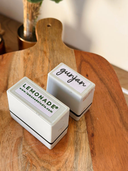 Personalized - Self Ink Stamp | Plastic & Glass Stamp - LemonadeCustom Stamps