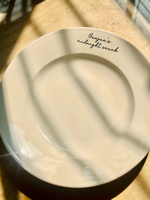 Personalized - Serene Serve Bowl | Plate | Artisan Collection - LemonadeHome