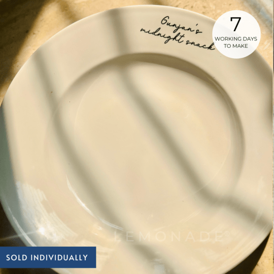 Personalized - Serene Serve Bowl | Plate | Artisan Collection - LemonadeHome