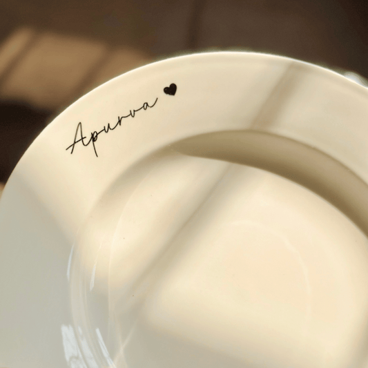 Personalized - Serene Serve Bowl | Plate | Artisan Collection - LemonadeHome