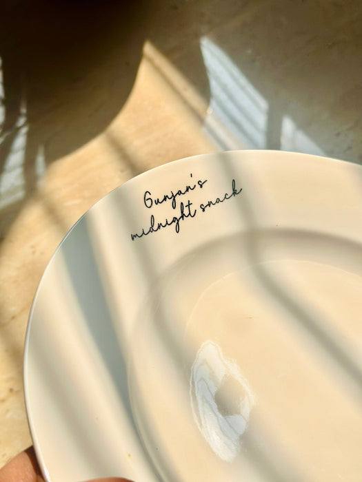 Personalized - Serene Serve Bowl | Plate | Artisan Collection - LemonadeHome