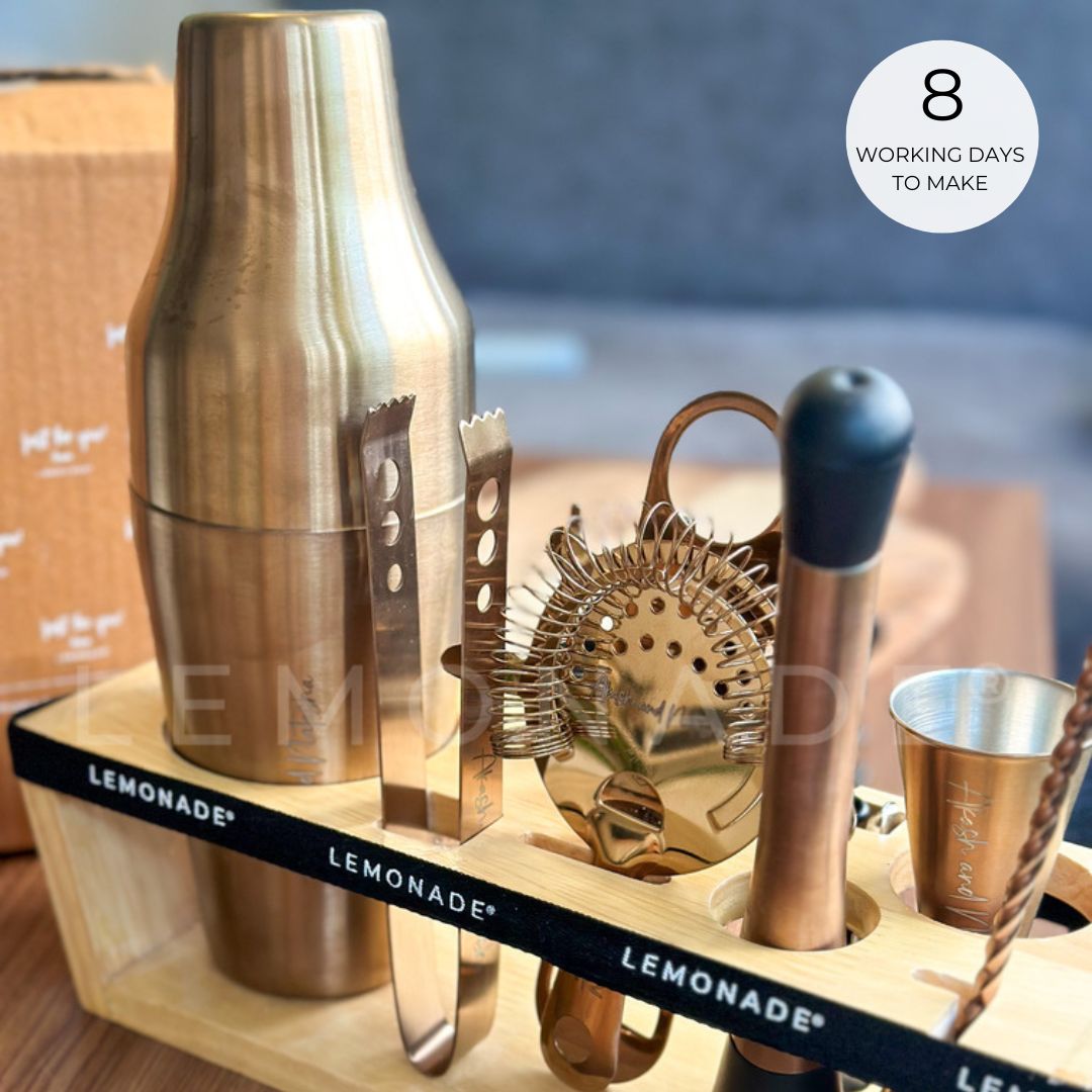 Personalized - Shake & Serve Bar Kit | Complete Bar Set - LemonadeHome