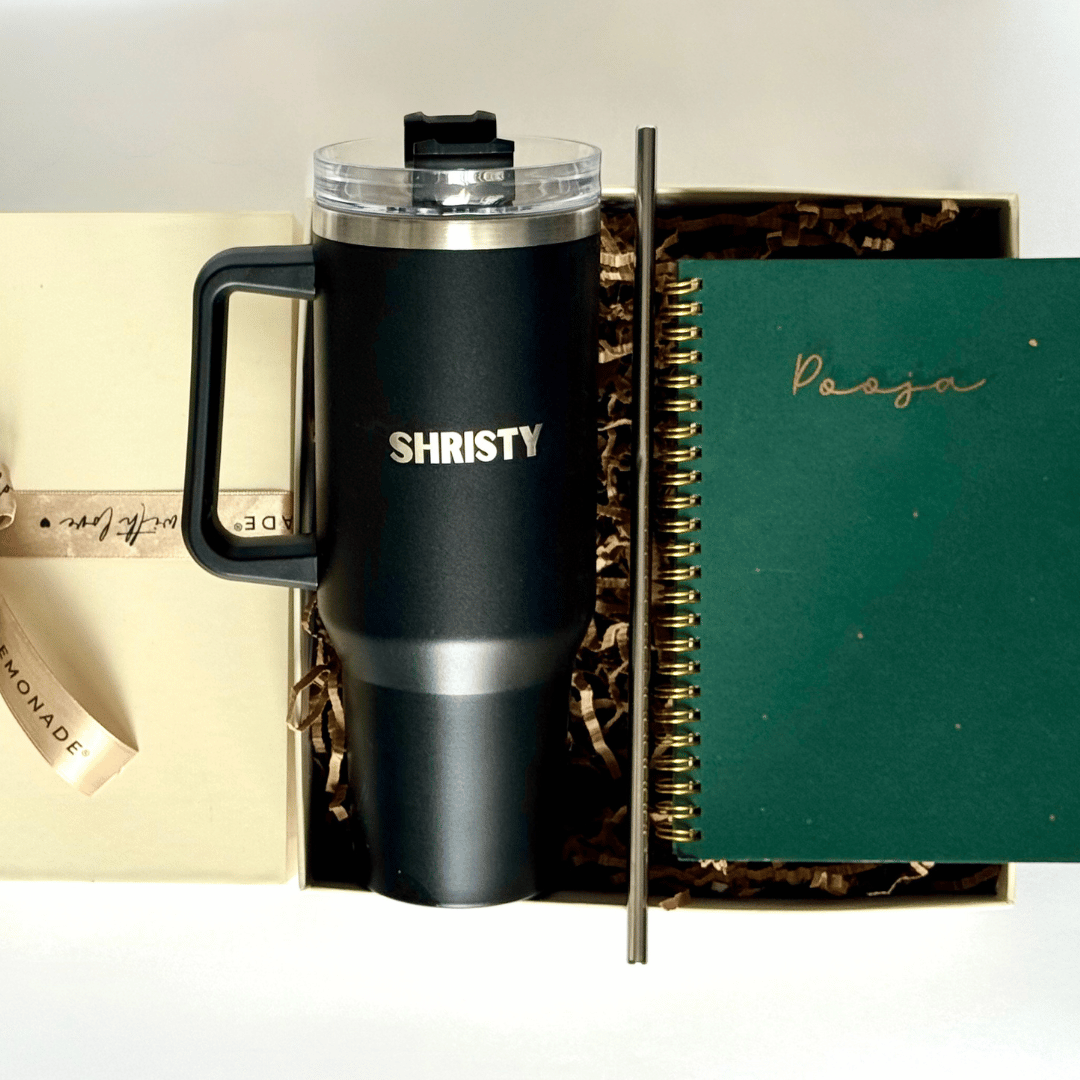 Personalized - Sip & Inspire Hamper with Gift Box - LemonadeLuxe Gifting