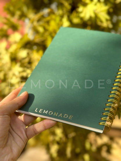 Personalized - Spiral Notebook - Gold Foiled Cursive - LemonadeStationery