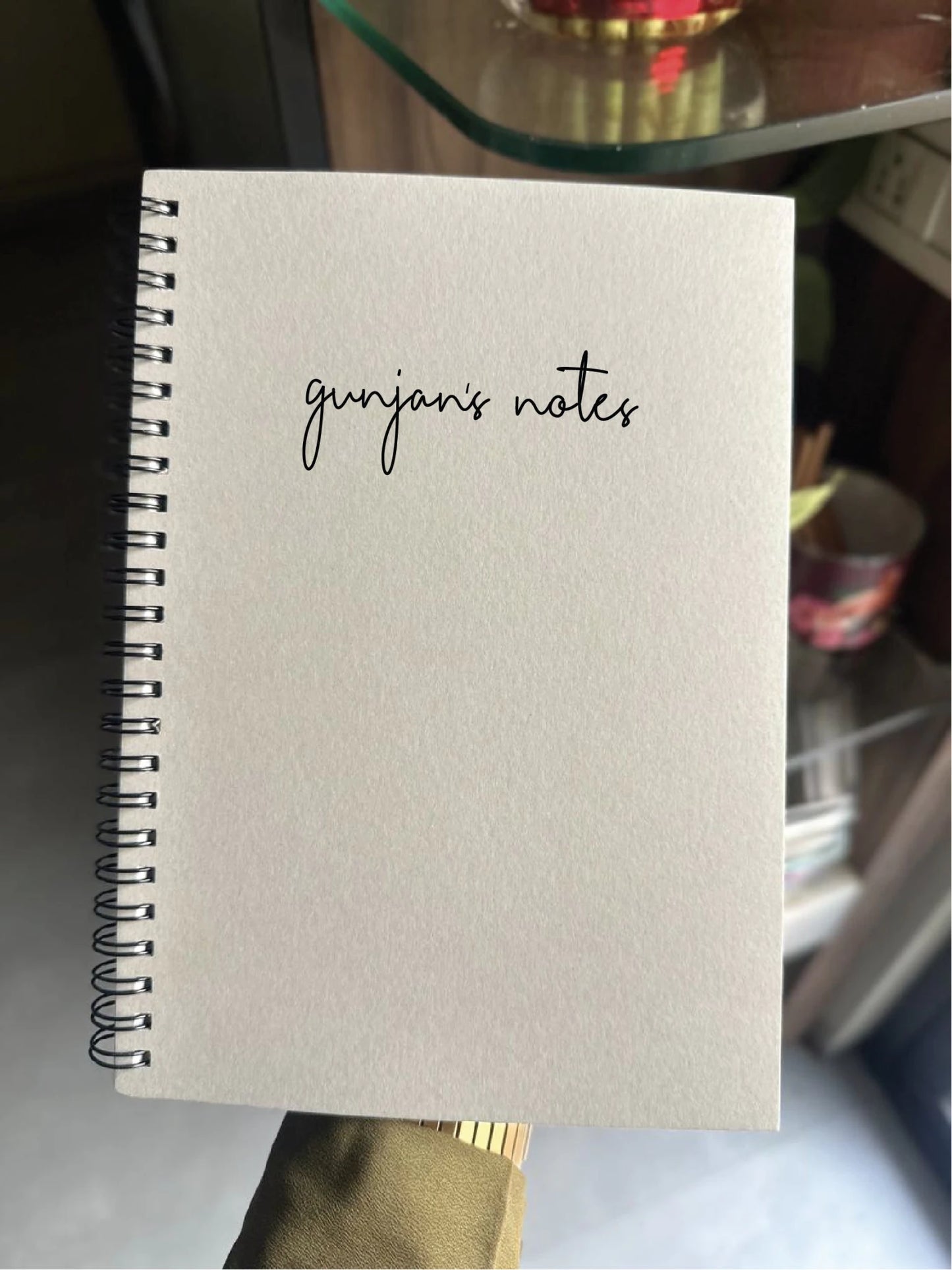 Personalized - Spiral Notebook - Grey - LemonadeStationery