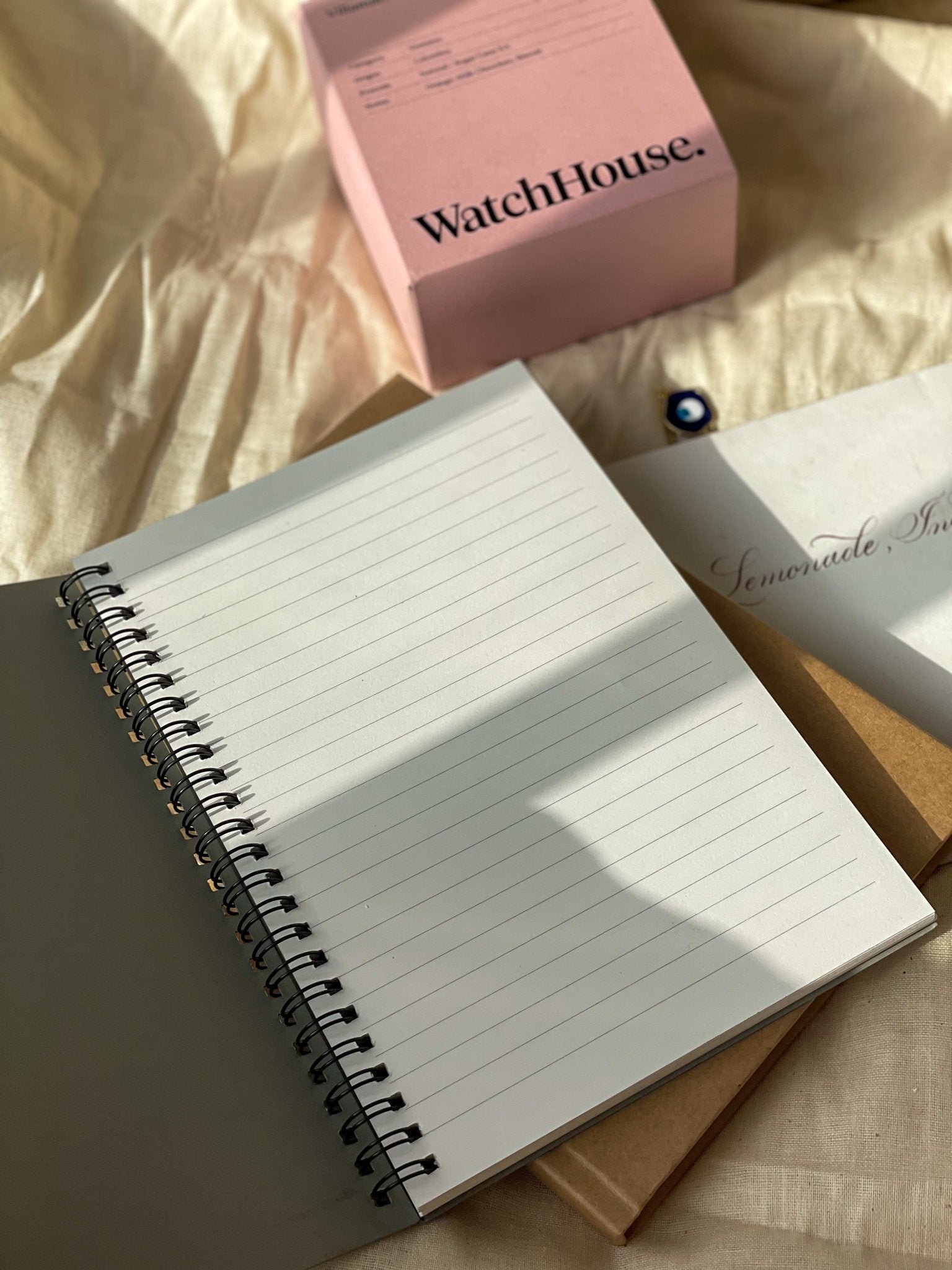 Personalized - Spiral Notebook - Grey - LemonadeStationery