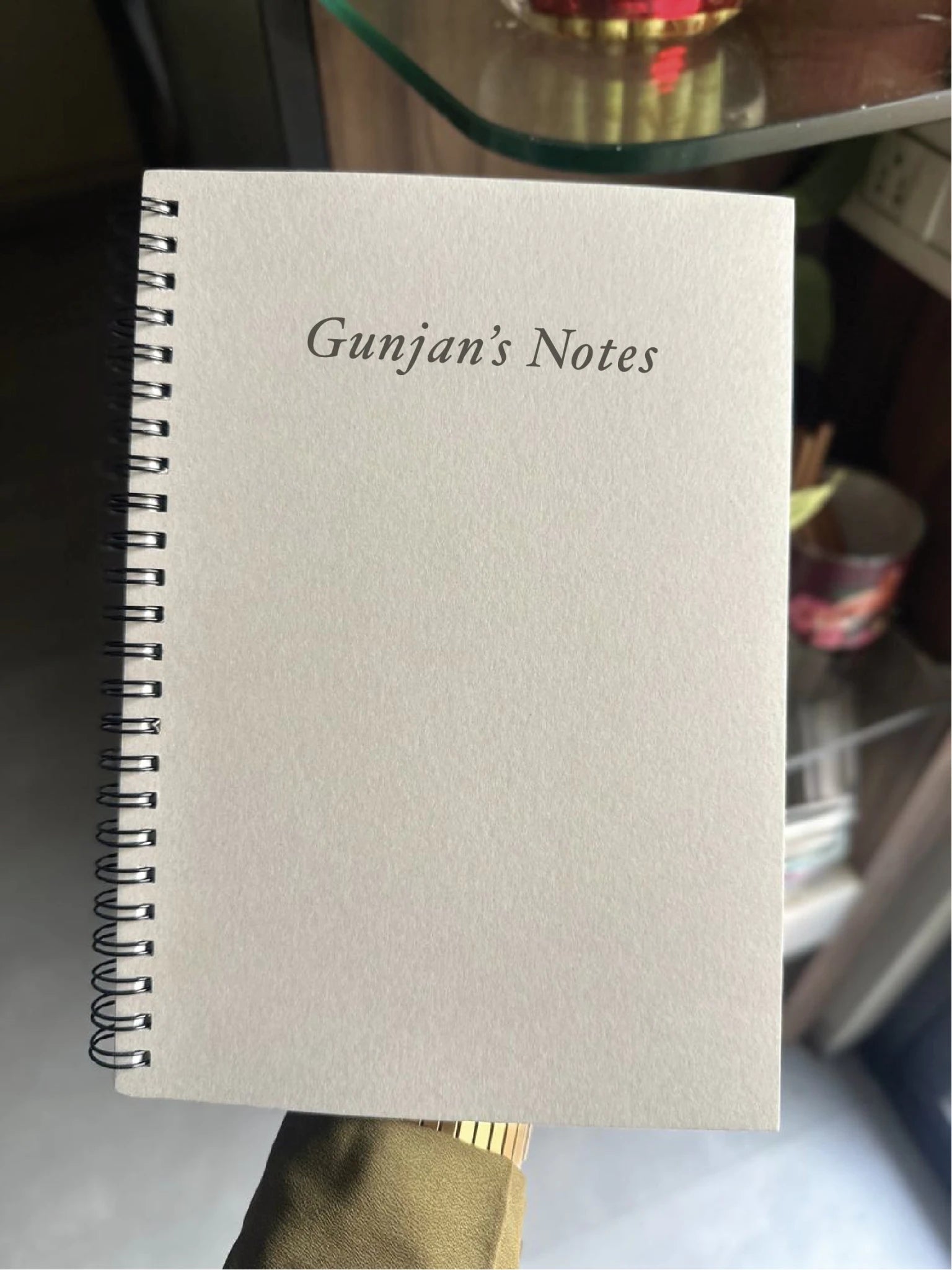 Personalized - Spiral Notebook - Grey - LemonadeStationery