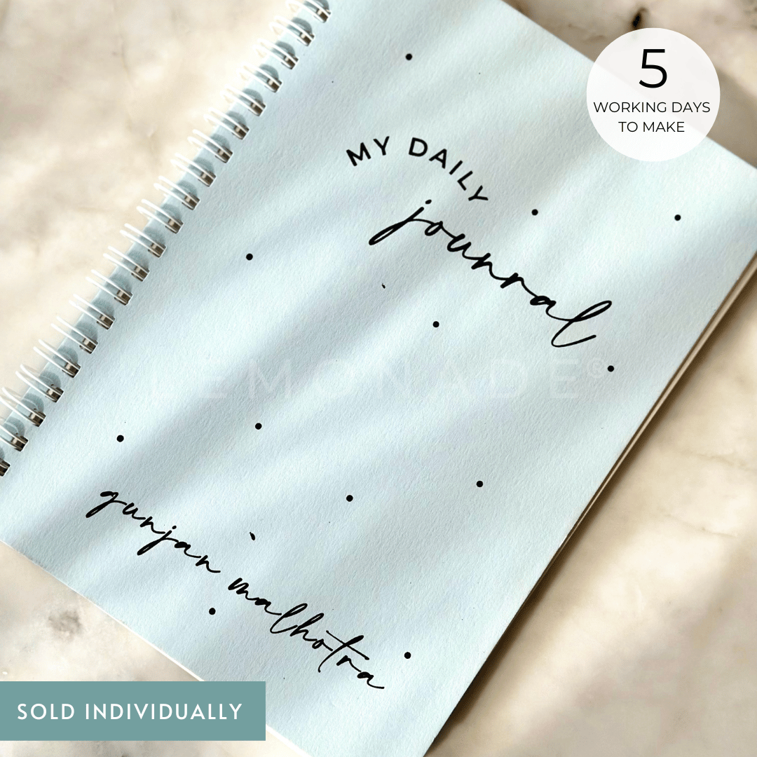 Personalized - Spiral NoteBook - My Daily Journal - LemonadeStationery