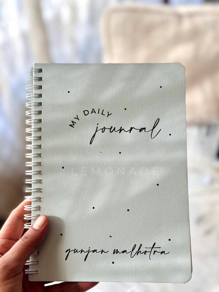 Personalized - Spiral NoteBook - My Daily Journal - LemonadeStationery