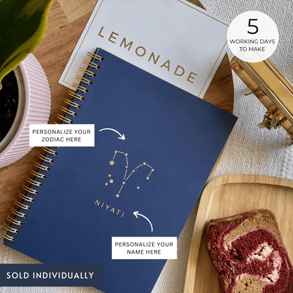Personalized spiral notebook with customizable design
