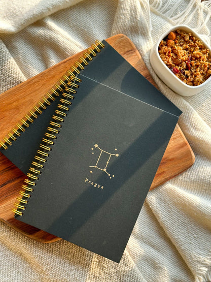 Personalized - Spiral Notebook - Zodiac Signs - LemonadeStationery