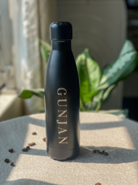 Personalized - Stealth Hydration Black Bottle - LemonadeHome