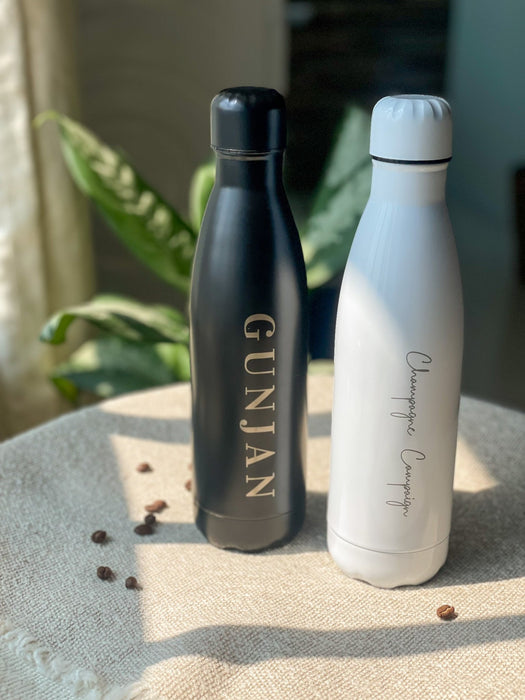 Personalized - Stealth Hydration Black Bottle - LemonadeHome