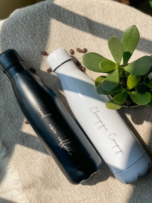 Personalized - Stealth Hydration Black Bottle - LemonadeHome