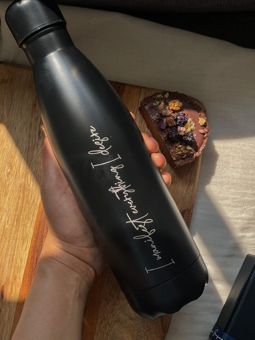 Personalized - Stealth Hydration Black Bottle - LemonadeHome