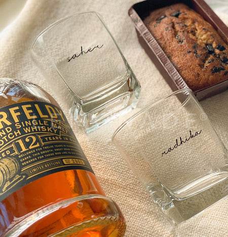 Personalized - The Midnight Pour Whiskey Glasses Pair - Set of 2 - LemonadeHome