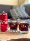 Personalized - The Monogram Noir Whiskey Duo - Set of 2 - LemonadeHome