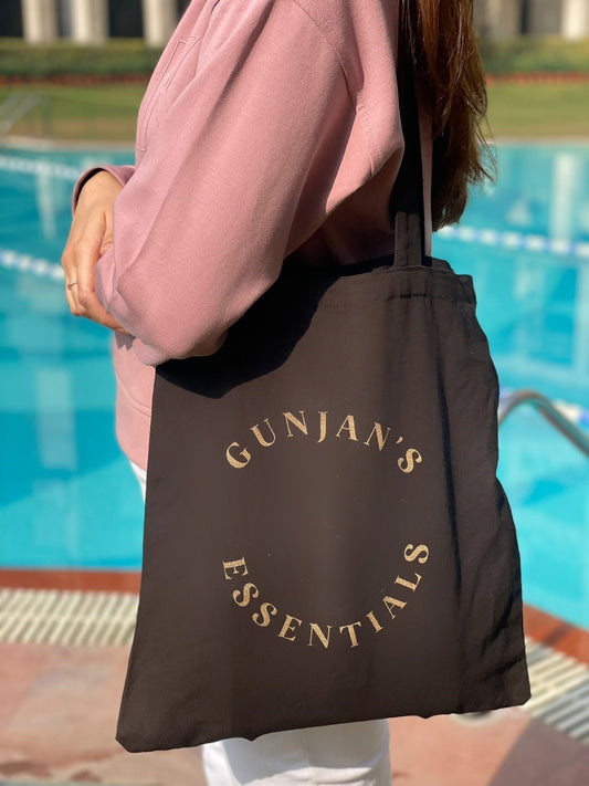 Personalized - Tote Bag - Black - Essentials - LemonadeHome