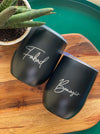 Personalized Travel Mug - Signature - Black - LemonadeHome