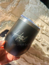 Personalized Travel Mug - Signature - Black - LemonadeHome