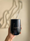 Personalized Travel Mug - Signature - Black - LemonadeHome