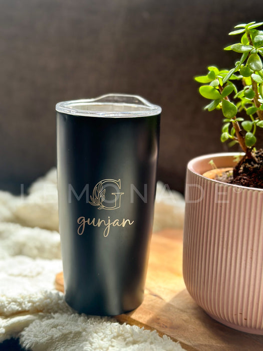 Personalized - Travel Mug - Venti - Black - Standard - LemonadeHome