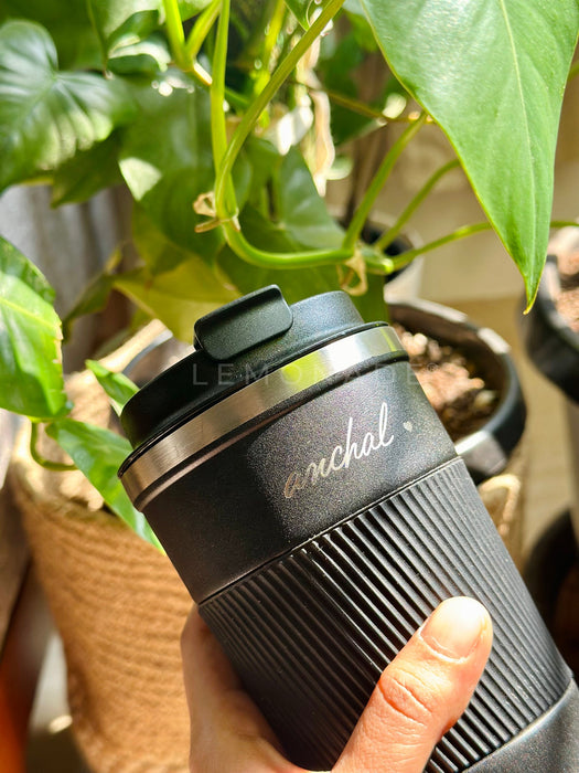 Personalized - Travel Mug - Without Temperature - Cursive - LemonadeHome