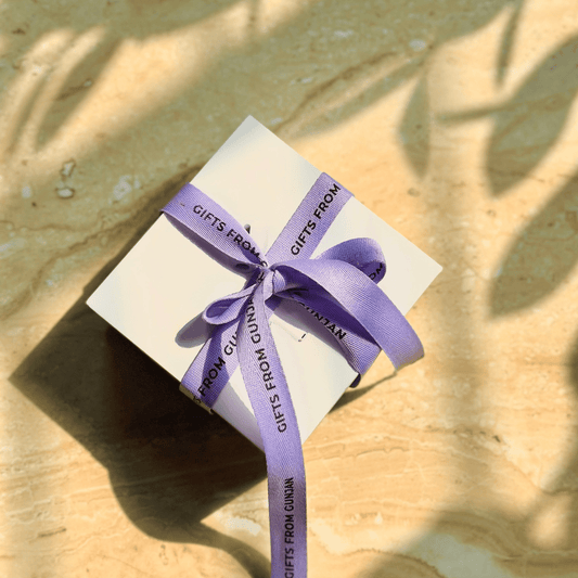 Personalized twill ribbon in vibrant colors for gifts, celebrations, and special events.  Lavender - LemonadeStationery