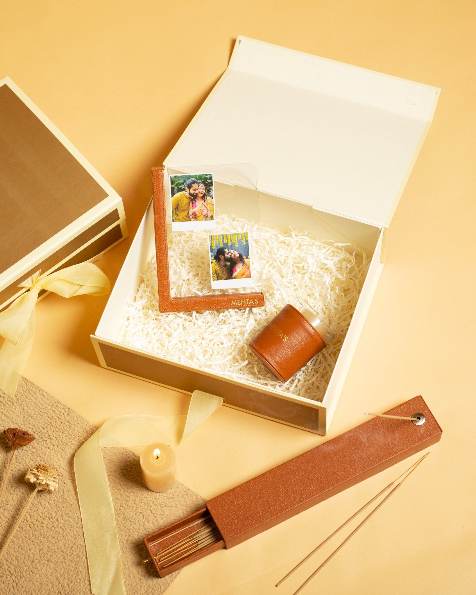 Personalized Vegan Leather Gift Box - Lemonade