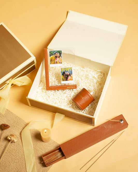 Personalized Vegan Leather Gift Box - Lemonade