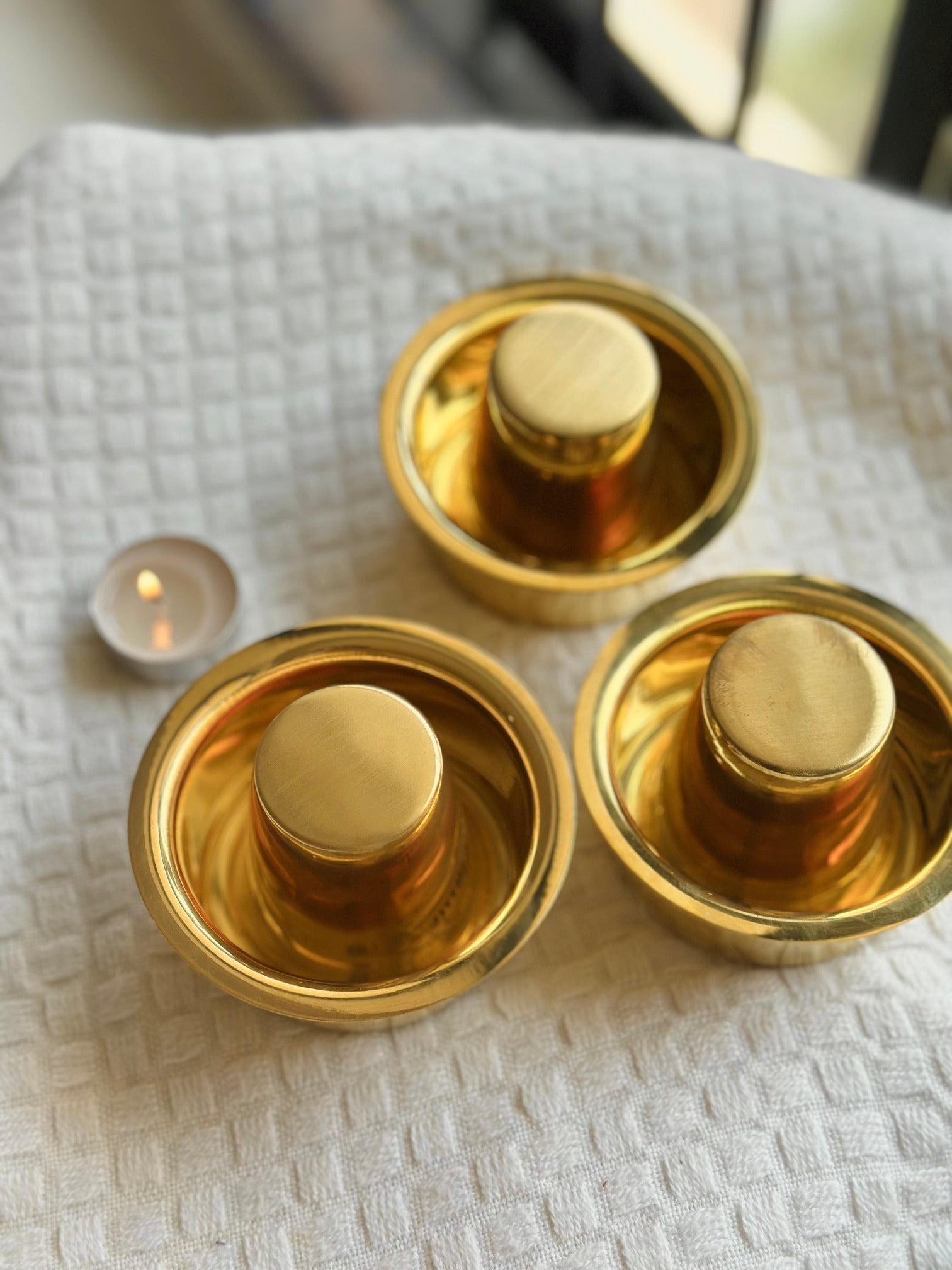 Personalized Vintage Brass Coffee Cups  Set of 2 | Lemonade - Lemonade