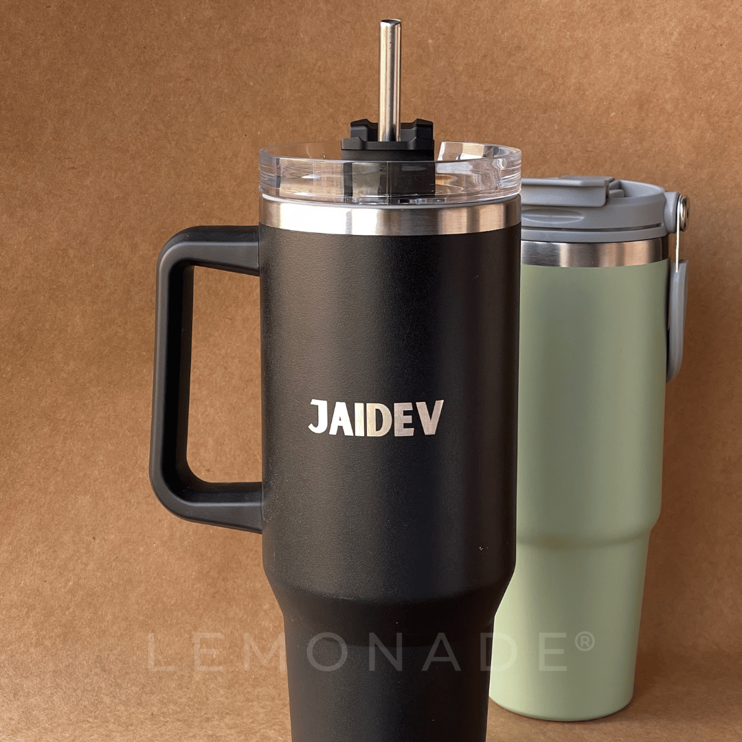 Personalized - Voyager Expedition Sipper - Black - LemonadeHome
