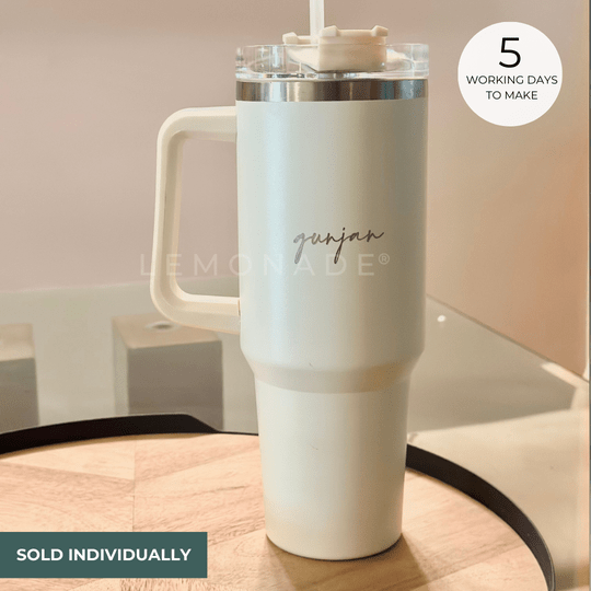 Personalized - Voyager Mug Expedition Tumbler - White - LemonadeHome