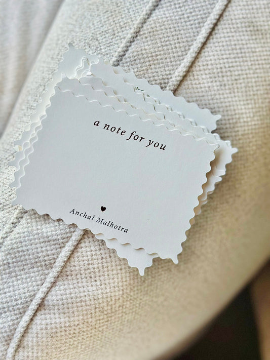 Personalized - Wavy Edge Notecards – A Note For You - LemonadeStationery
