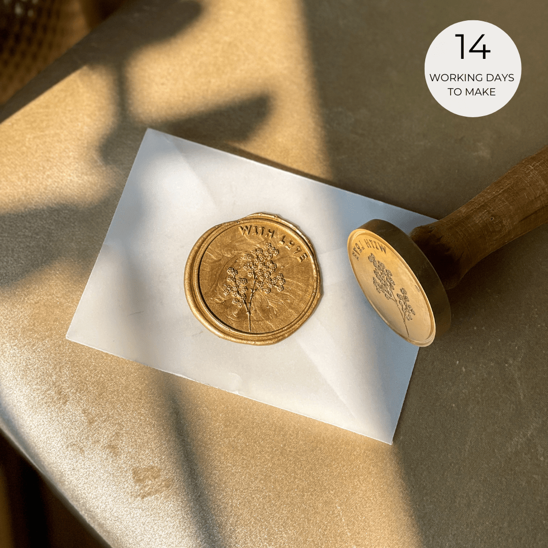 Personalized - Wax Seal Stamp - 2 inch - LemonadeCustom Stamps